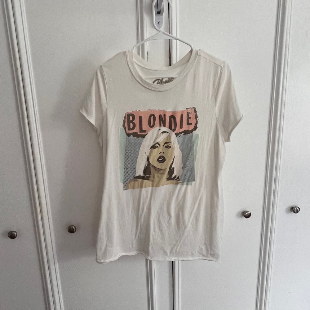 Blondie Torrid Goodie Two Sleeves Rolled Hem Graphic Band Tee